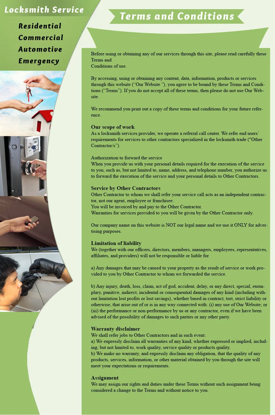 Dravosburg PA Locksmith Store Dravosburg, PA 412-307-7210 - terms-and-condition-c-22